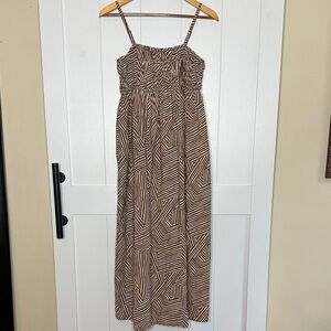 a new day Brown Striped Maxi Dress